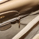 GUCCI Bamboo Hand Bag Suede Beige Gold 002.0260 Auth ep14510-22