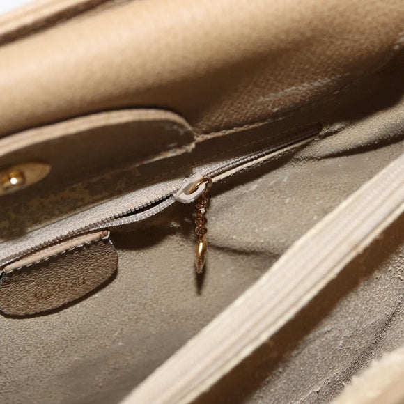 GUCCI Bamboo Hand Bag Suede Beige Gold 002.0260 Auth ep14510
