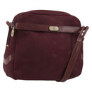 Christian Dior Shoulder Bag Nylon Bordeaux Gold Auth ep14511-1