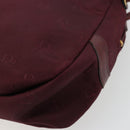 Christian Dior Shoulder Bag Nylon Bordeaux Gold Auth ep14511-9