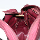 Christian Dior Shoulder Bag Nylon Bordeaux Gold Auth ep14511-19