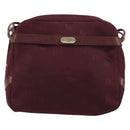 Christian Dior Shoulder Bag Nylon Bordeaux Gold Auth ep14511-13