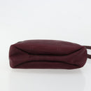 Christian Dior Shoulder Bag Nylon Bordeaux Gold Auth ep14511-5