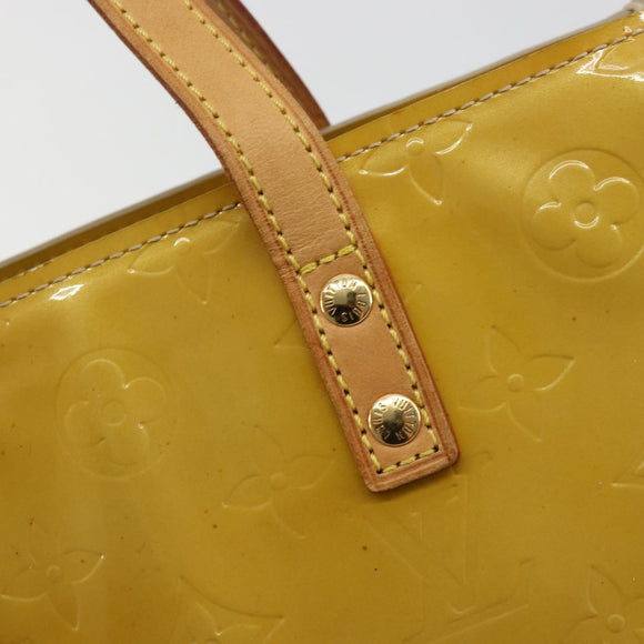 LOUIS VUITTON Monogram Vernis Reade PM Hand Bag Beige M91144 LV Auth ep14512