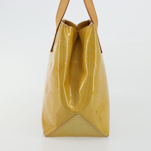 LOUIS VUITTON Monogram Vernis Reade PM Hand Bag Beige M91144 LV Auth ep14512
