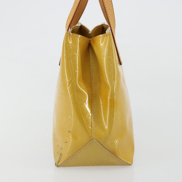 LOUIS VUITTON Monogram Vernis Reade PM Hand Bag Beige M91144 LV Auth ep14512