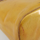 LOUIS VUITTON Monogram Vernis Houston Hand Bag Beige M91004 LV Auth ep14514-15