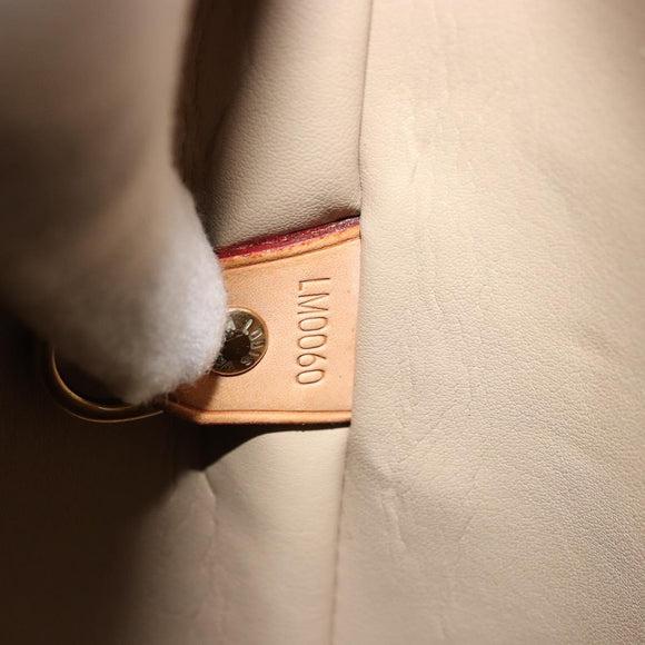 LOUIS VUITTON Monogram Vernis Houston Hand Bag Beige M91004 LV Auth ep14514