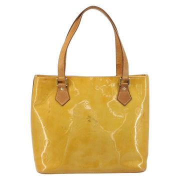 LOUIS VUITTON Monogram Vernis Houston Hand Bag Beige M91004 LV Auth ep14514 - 0