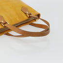 LOUIS VUITTON Monogram Vernis Houston Hand Bag Beige M91004 LV Auth ep14514-7