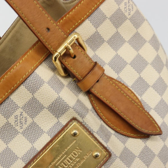 LOUIS VUITTON Damier Azur Hampstead MM Tote Bag N51206 LV Auth ep14515