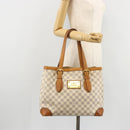 LOUIS VUITTON Damier Azur Hampstead MM Tote Bag N51206 LV Auth ep14515-25
