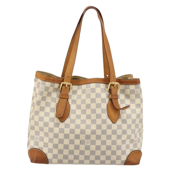 LOUIS VUITTON Damier Azur Hampstead MM Tote Bag N51206 LV Auth ep14515