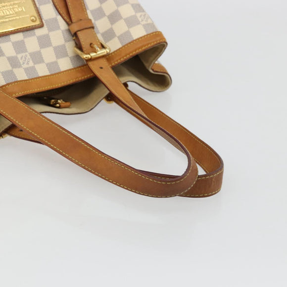 LOUIS VUITTON Damier Azur Hampstead MM Tote Bag N51206 LV Auth ep14515