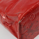 LOUIS VUITTON Monogram Vernis Reade MM Hand Bag Red Rouge M91086 LV Auth ep14516-9
