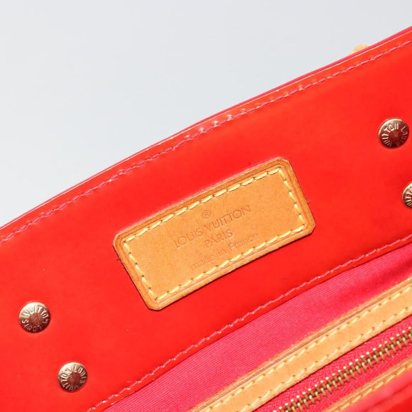 LOUIS VUITTON Monogram Vernis Reade MM Hand Bag Red Rouge M91086 LV Auth ep14516