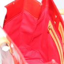LOUIS VUITTON Monogram Vernis Reade MM Hand Bag Red Rouge M91086 LV Auth ep14516-19