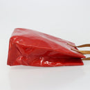 LOUIS VUITTON Monogram Vernis Reade MM Hand Bag Red Rouge M91086 LV Auth ep14516-3