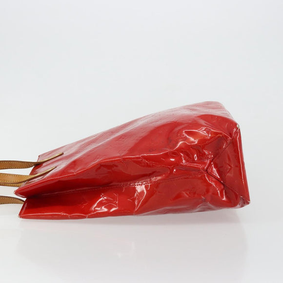 LOUIS VUITTON Monogram Vernis Reade MM Hand Bag Red Rouge M91086 LV Auth ep14516