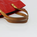 LOUIS VUITTON Monogram Vernis Reade MM Hand Bag Red Rouge M91086 LV Auth ep14516-7