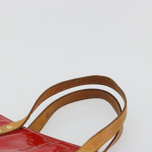 LOUIS VUITTON Monogram Vernis Reade MM Hand Bag Red Rouge M91086 LV Auth ep14516