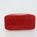 LOUIS VUITTON Monogram Vernis Reade MM Hand Bag Red Rouge M91086 LV Auth ep14516-5
