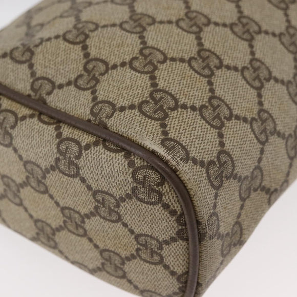 GUCCI GG Supreme Web Sherry Line Bag PVC Beige Gold 89 02 017 Auth ep14520