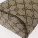 GUCCI GG Supreme Web Sherry Line Bag PVC Beige Gold 89 02 017 Auth ep14520-12