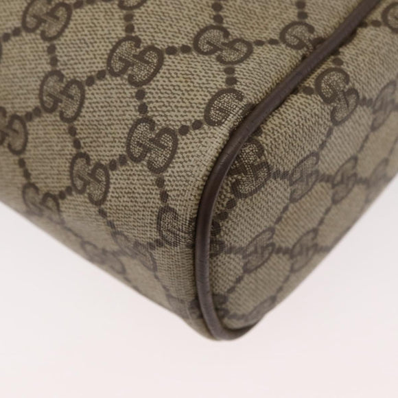 GUCCI GG Supreme Web Sherry Line Bag PVC Beige Gold 89 02 017 Auth ep14520