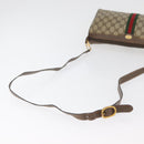 GUCCI GG Supreme Web Sherry Line Bag PVC Beige Gold 89 02 017 Auth ep14520-7