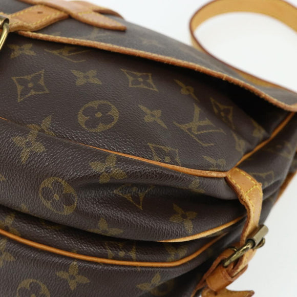 LOUIS VUITTON Monogram Saumur 30 Shoulder Bag M42256 LV Auth ep14523