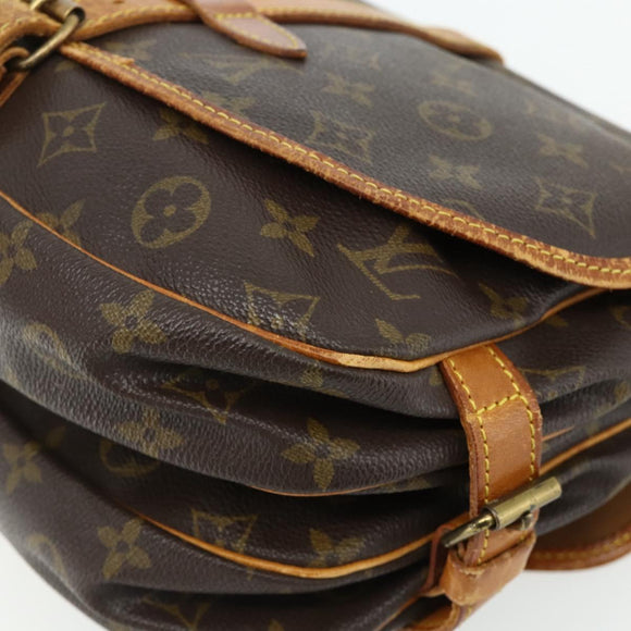 LOUIS VUITTON Monogram Saumur 30 Shoulder Bag M42256 LV Auth ep14523