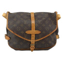 LOUIS VUITTON Monogram Saumur 30 Shoulder Bag M42256 LV Auth ep14523-13