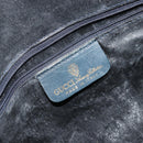 GUCCI GG Supreme Sherry Line Hand Bag PVC Navy Gold 010 378 Auth ep14524-20