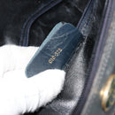 GUCCI GG Supreme Sherry Line Hand Bag PVC Navy Gold 010 378 Auth ep14524-12
