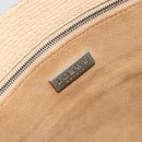 LOEWE Hand Bag Leather Ivory Silver Auth ep14525-18