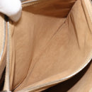 LOEWE Hand Bag Leather Ivory Silver Auth ep14525-23