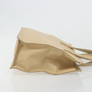 LOEWE Hand Bag Leather Ivory Silver Auth ep14525-3