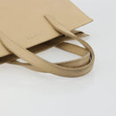 LOEWE Hand Bag Leather Ivory Silver Auth ep14525-7