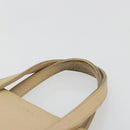 LOEWE Hand Bag Leather Ivory Silver Auth ep14525-8
