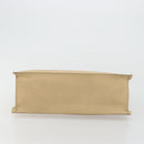 LOEWE Hand Bag Leather Ivory Silver Auth ep14525-5