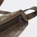 GUCCI GG Supreme Web Sherry Line Bag PVC Beige Gold 89 02 054 Auth ep14529-9