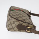 GUCCI GG Supreme Web Sherry Line Bag PVC Beige Gold 89 02 054 Auth ep14529-3