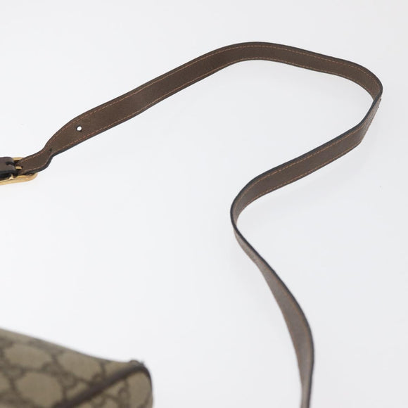 GUCCI GG Supreme Web Sherry Line Bag PVC Beige Gold 89 02 054 Auth ep14529