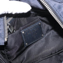 PRADA Hand Bag Nylon 2way Black Silver Auth ep14530A-16