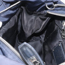 PRADA Hand Bag Nylon 2way Black Silver Auth ep14530A-19