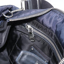 PRADA Hand Bag Nylon 2way Black Silver Auth ep14530A-20