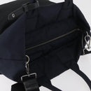 PRADA Hand Bag Nylon 2way Black Silver Auth ep14530A-6