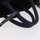 PRADA Hand Bag Nylon 2way Black Silver Auth ep14530A-7