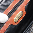 FENDI Pecan Canvas Shoulder Bag PVC Black Brown Auth ep14532-17